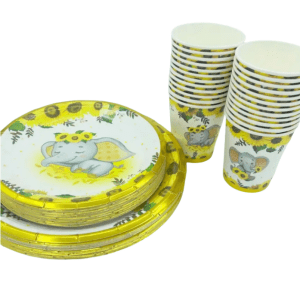 paper cups and plates