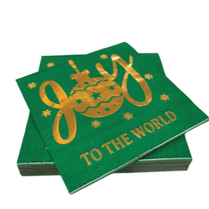 Christmas Hot Stamping Red Napkinskins